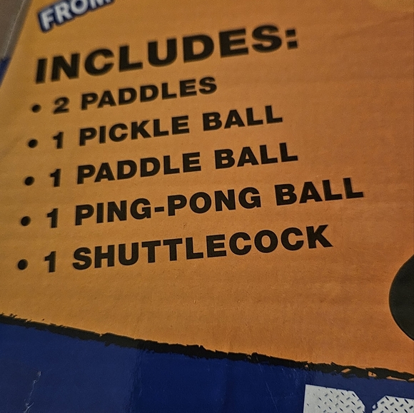 Pickle Ball, Paddle Ball, Ping-pong, Badminton 4 in 1 Game Set New in Box - Picture 3 of 5
